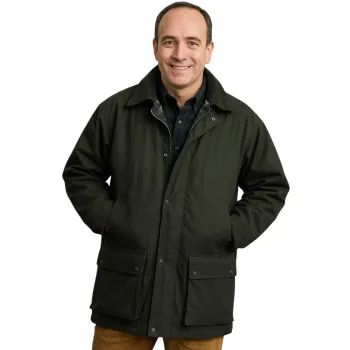 Traditionell Gewachste Baumwolljacke -oliv-